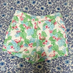 EUC Janie and Jack 3-6 Months Flamingo Tropical Shorts